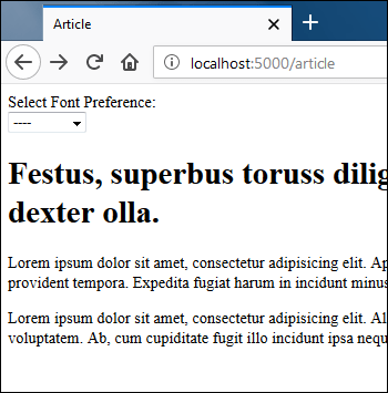 Сохранение шрифта в куки во Flask Сохранение шрифта в куки во Flask