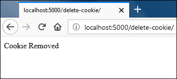 Удаление куки во Flask Удаление куки во Flask